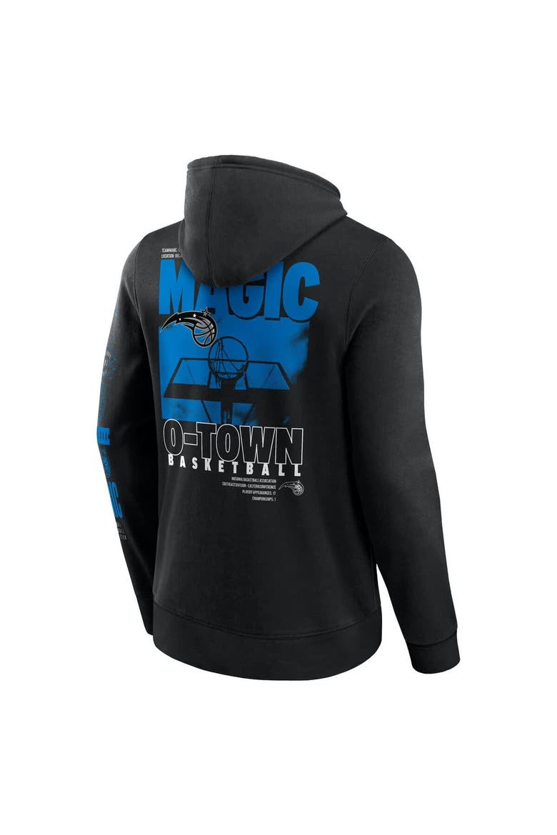 Men's Fanatics Black Orlando Magic Game Time Crossover Pullover Hoodie, Alternate, color, Black