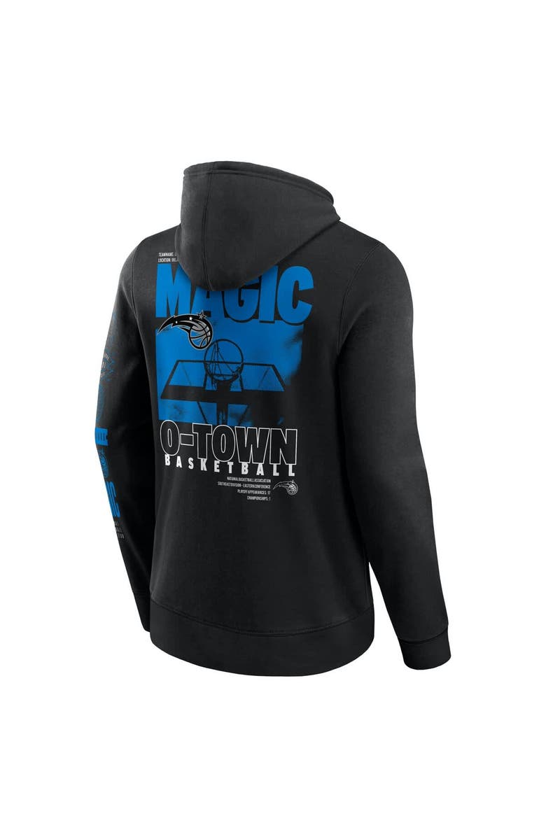 FANATICS Men's Fanatics Black Orlando Magic Game Time Crossover Pullover Hoodie, Alternate, color, Black