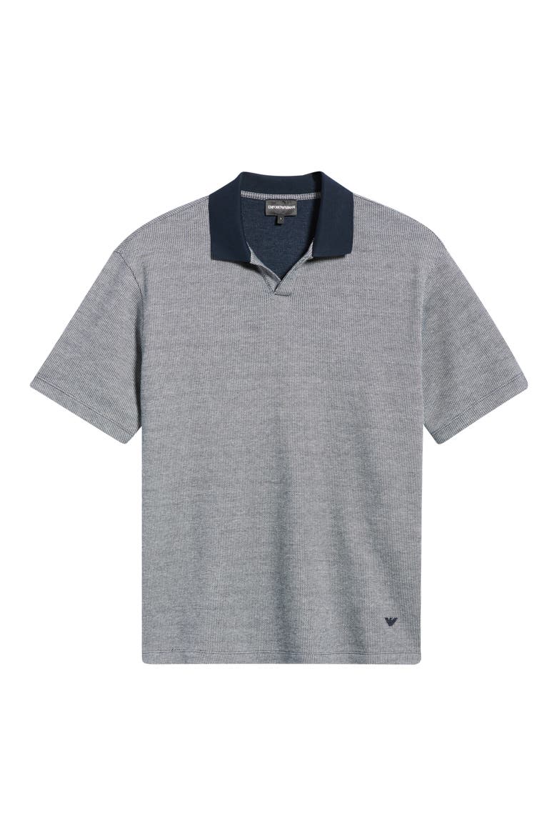 Johnny Collar Polo, Alternate, color, NAVY