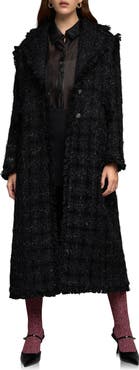 Endless Rose Premium Metallic Long Tweed Coat