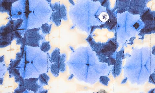 Nic + Zoe Nic+zoe Shibori Stone Button-up Shirt In Blue