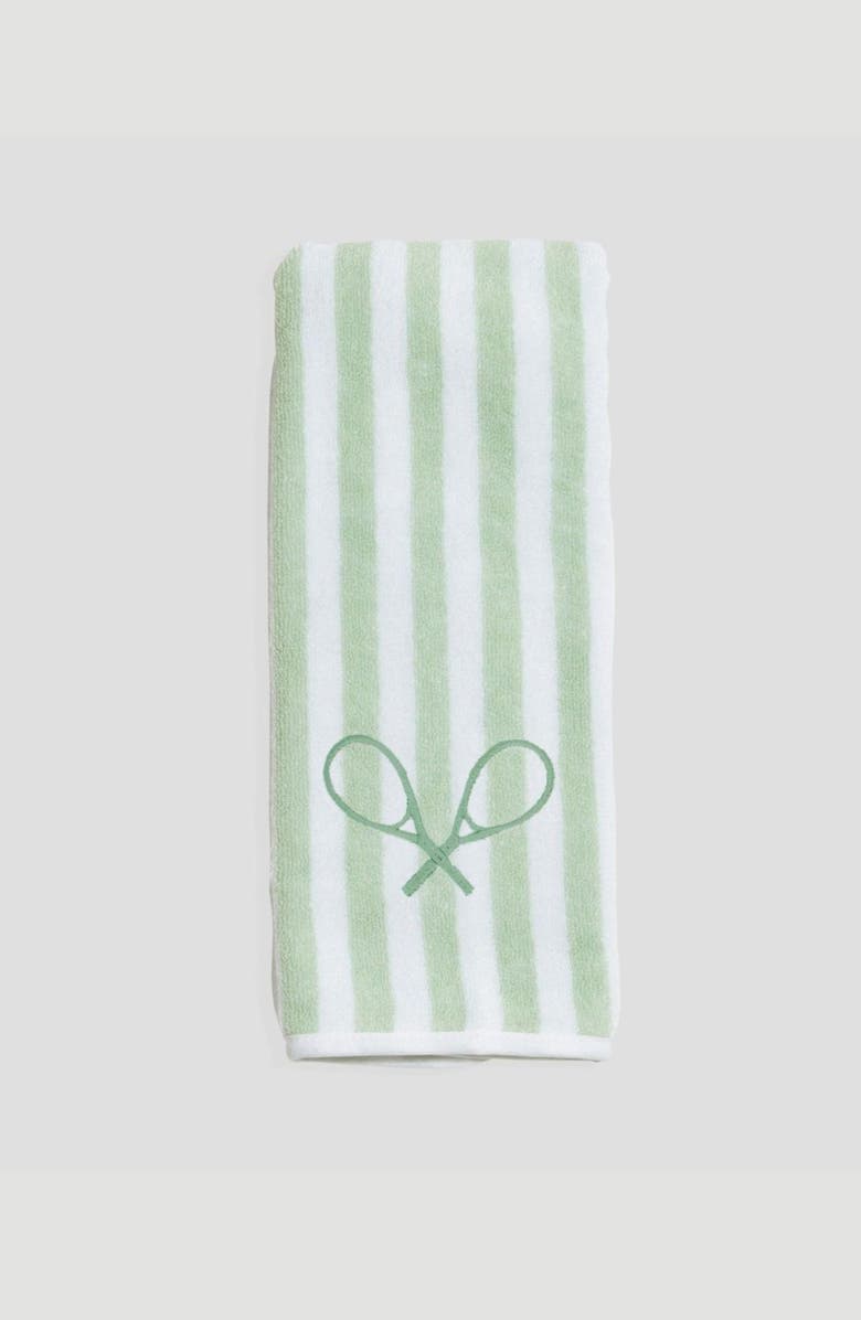 WEEZIE Stripe Organic Cotton Terry Towel, Alternate, color, Rackets