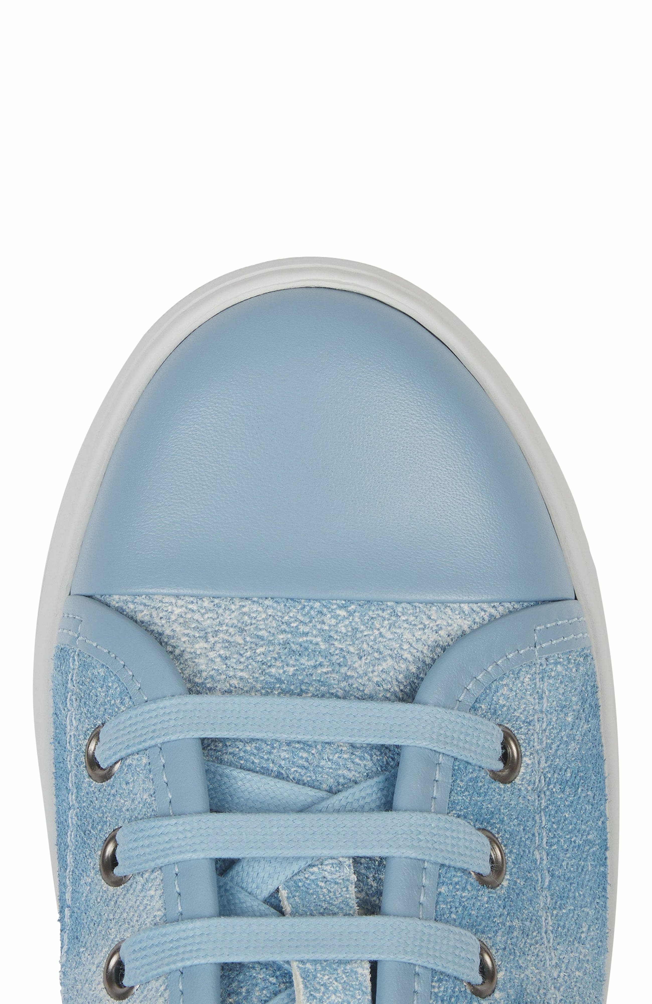 Lanvin Dbb1 Sneakers In Faded Denim For Women, Alternate, color, 