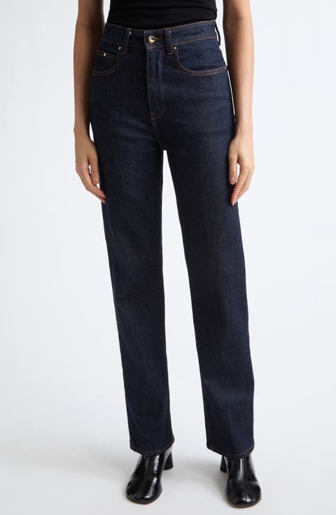 Flex High Waist Straight Leg Jeans