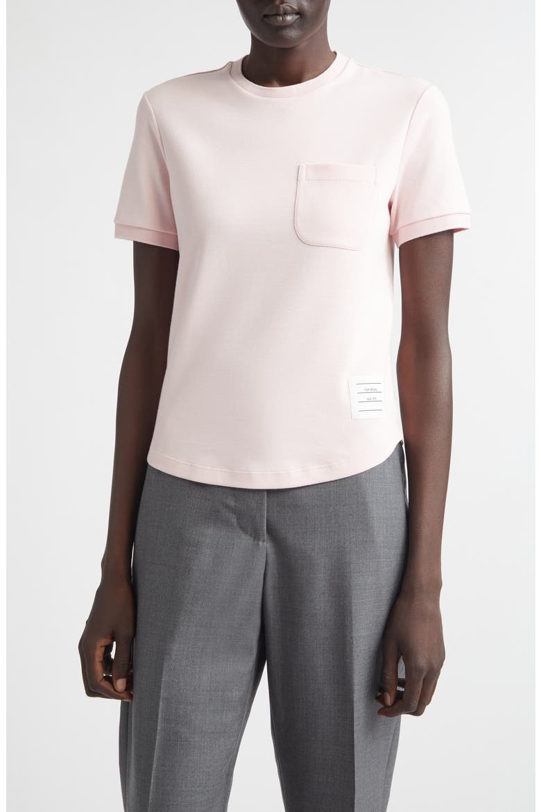 Milano Cotton Pocket T-Shirt, Main, color, LIGHT PINK