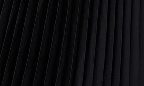 City Chic Henley Pleated Maxi Dress In Black