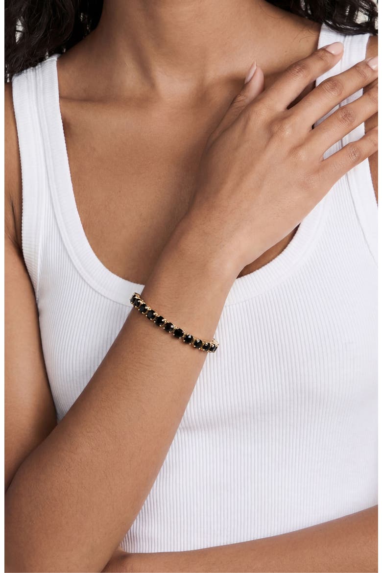 Giselle Sparkle Bracelet, Alternate, color, BLACK