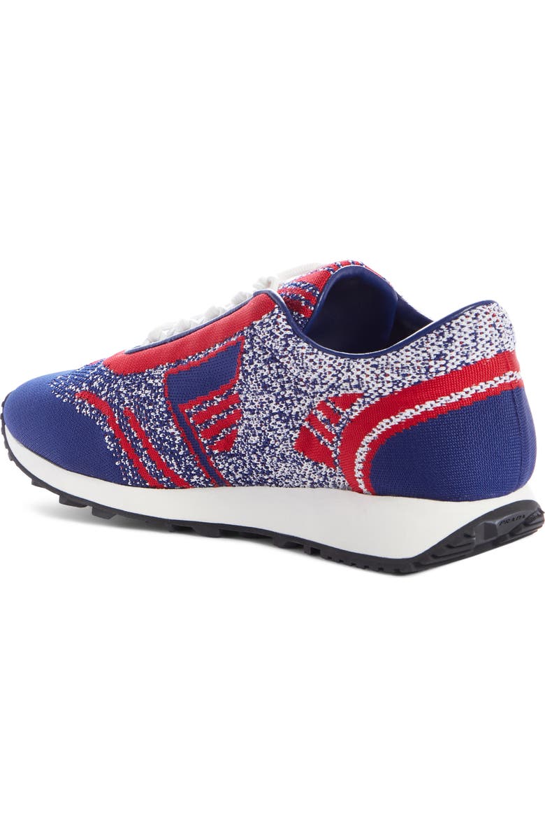 Prada Logo Knit Sneaker, Alternate, color,