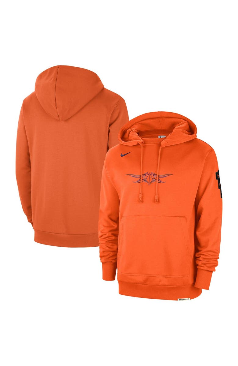 Nike Men's Nike Orange Phoenix Suns 2023/24 City Edition Courtside Standard Issue Pullover Hoodie, Alternate, color,