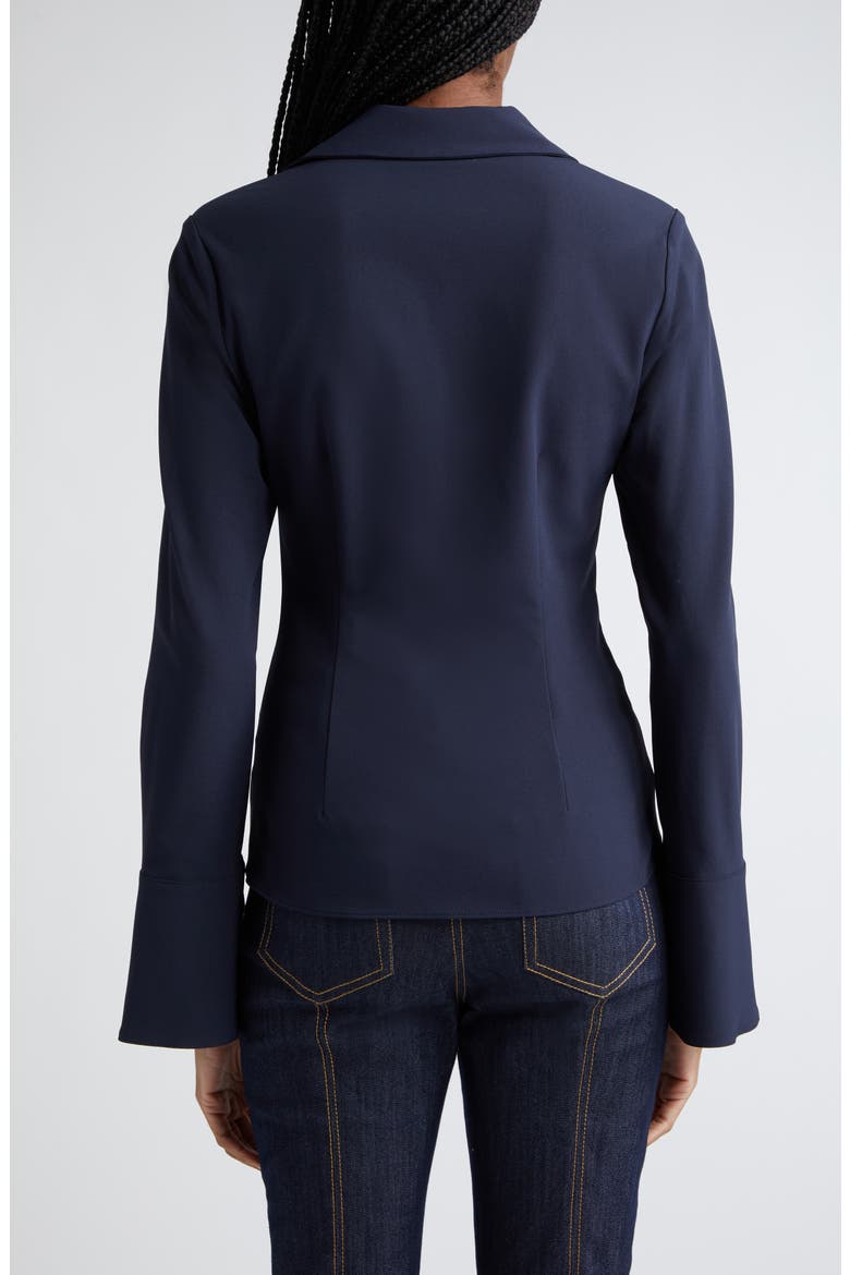 Mckenna Knot Waist Shirt, Alternate, color, NAVY