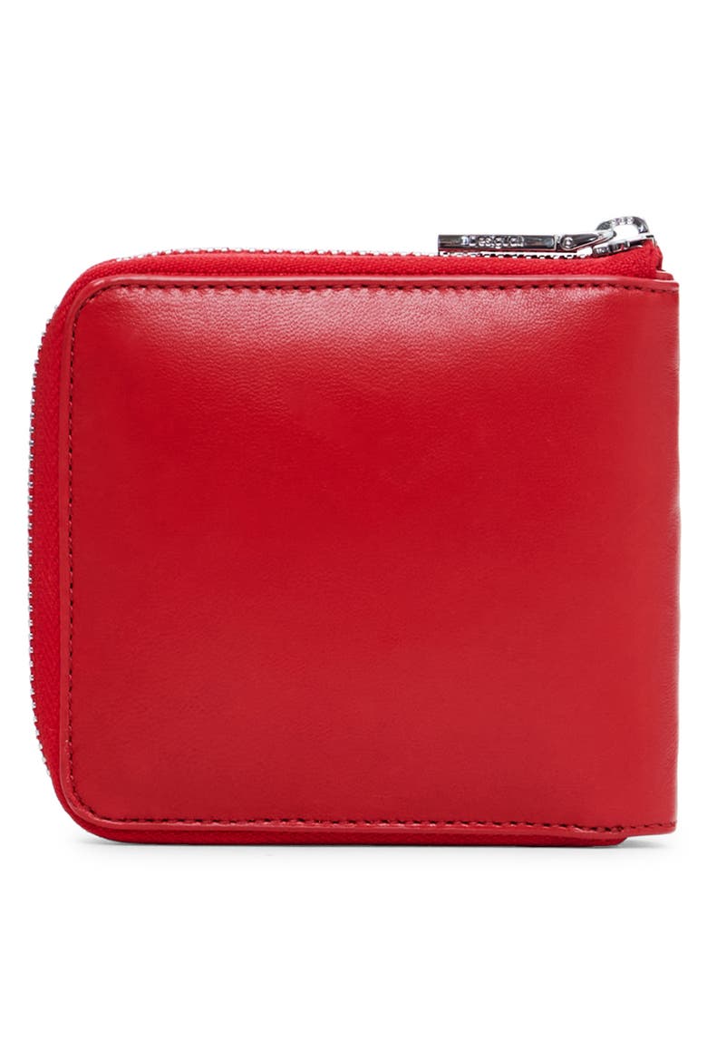 Medium Leather Wallet, Alternate, color, RED