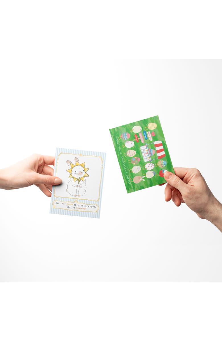 Ramus & Co Easter/Spring Assorted Greeting Card Pack (3ct) "Egg Card, Eggcellent Easter, Sunny Bunny", Alternate, color, Multi-Pack