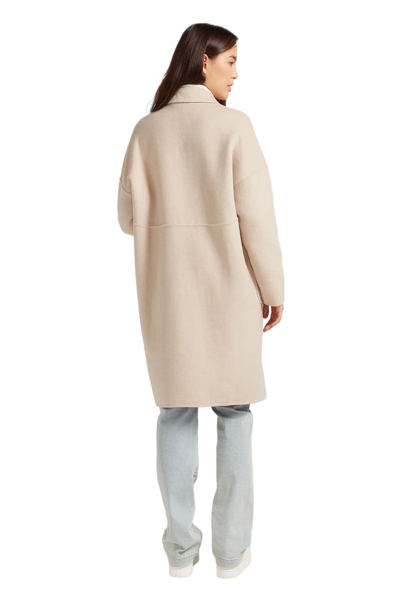 Publisher Double Breasted Wool Blend Coat, Alternate, color, Sand