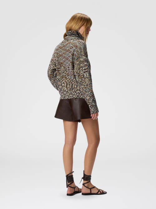 Missoni High-neck Flame Knit Sweater In Multi
