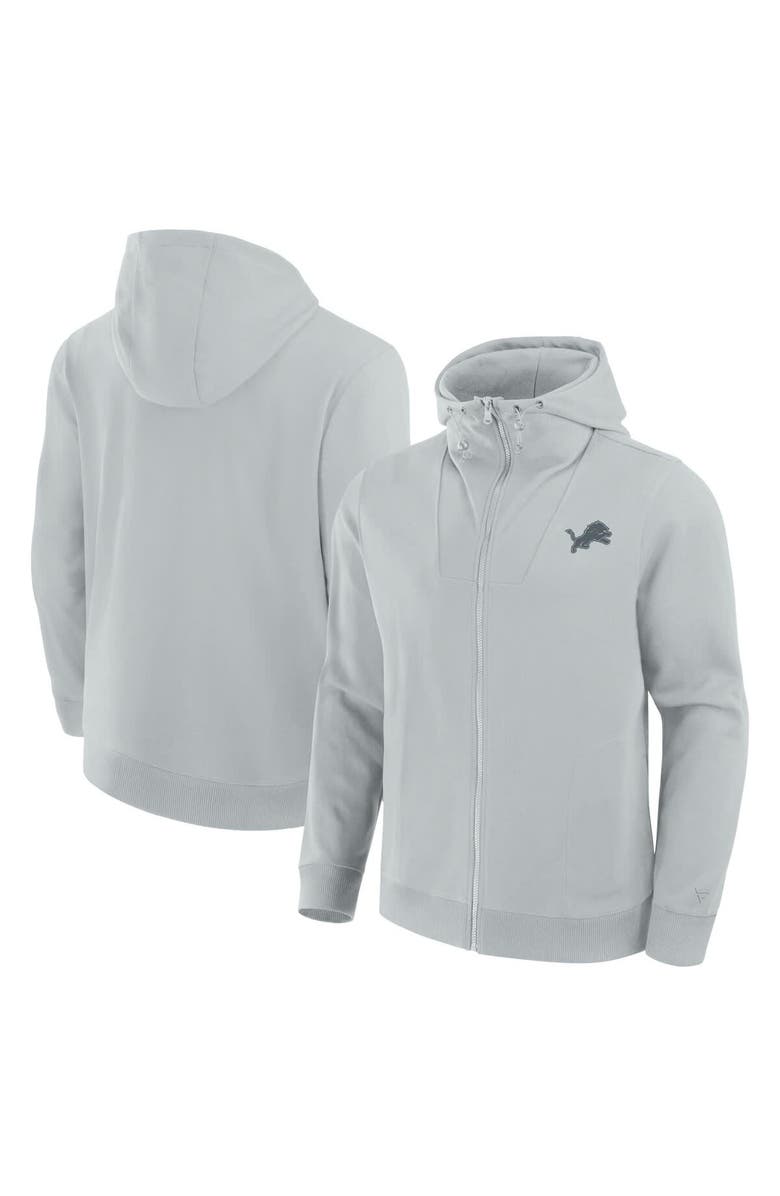 FANATICS Unisex Fanatics Gray Detroit Lions Front Office Full-Zip Hoodie, Alternate, color, Gray
