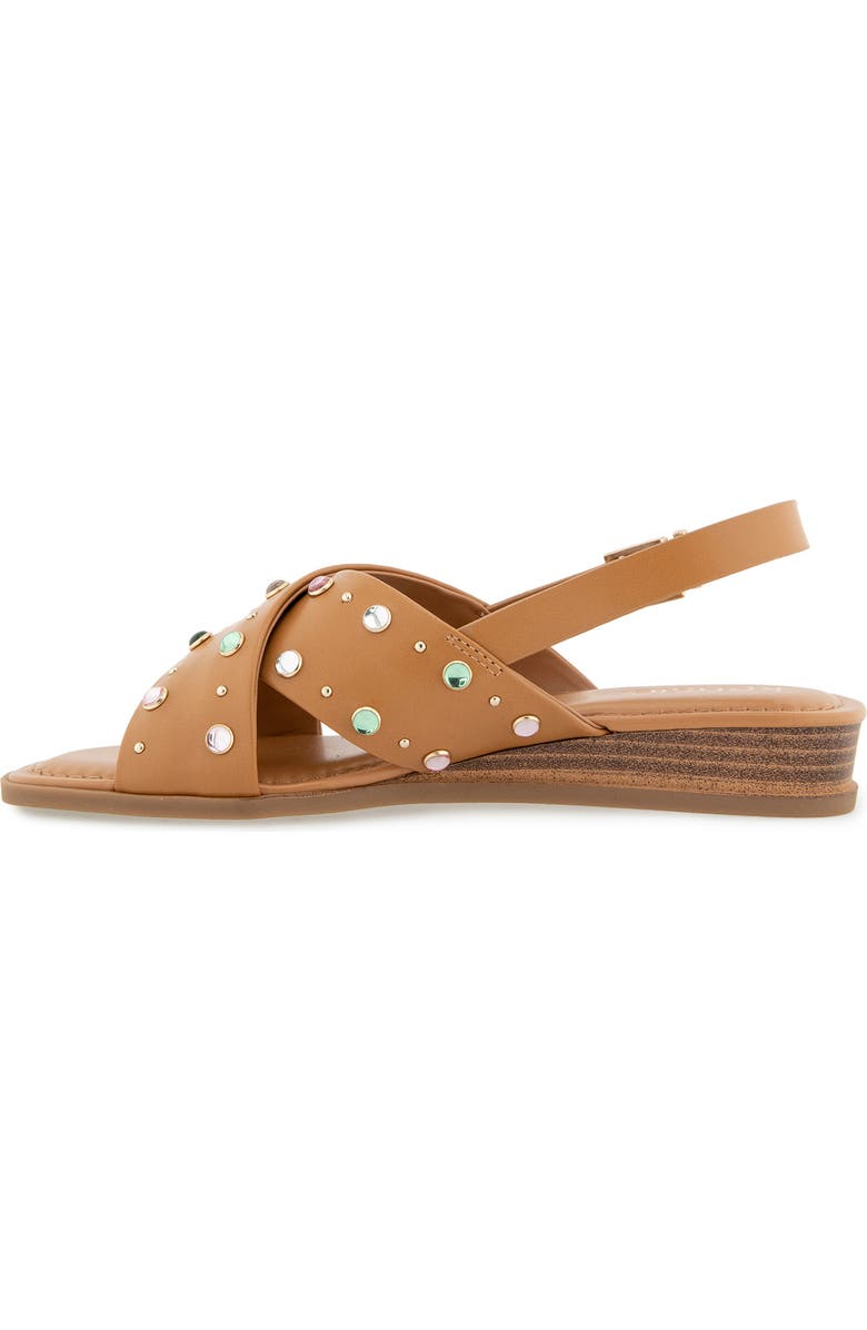 Kensie Alishia Slingback Sandal, Alternate, color, Caramel