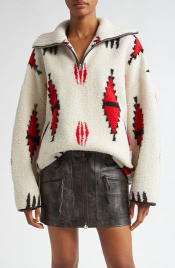 Isabel Marant Étoile Marner Quarter Zip Pullover | Nordstrom Isabel Marant Étoile Marner Quarter Zip Pullover | Nordstrom