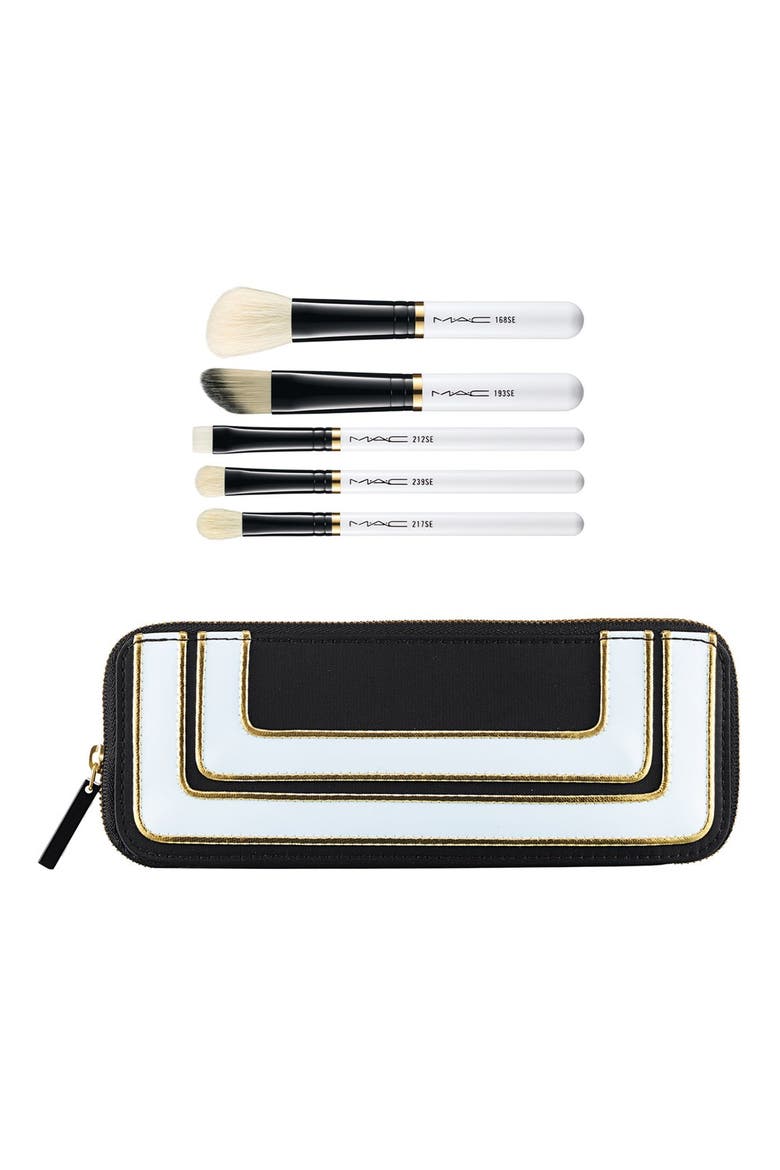 M·A·C 'Stroke of Midnight' Essentials Brush Kit (Limited Edition), Main, color, NO COLOR