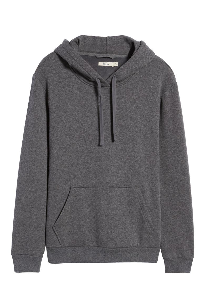 Dax Stretch Fleece Hoodie, Alternate, color, CHARCOAL HEATHER
