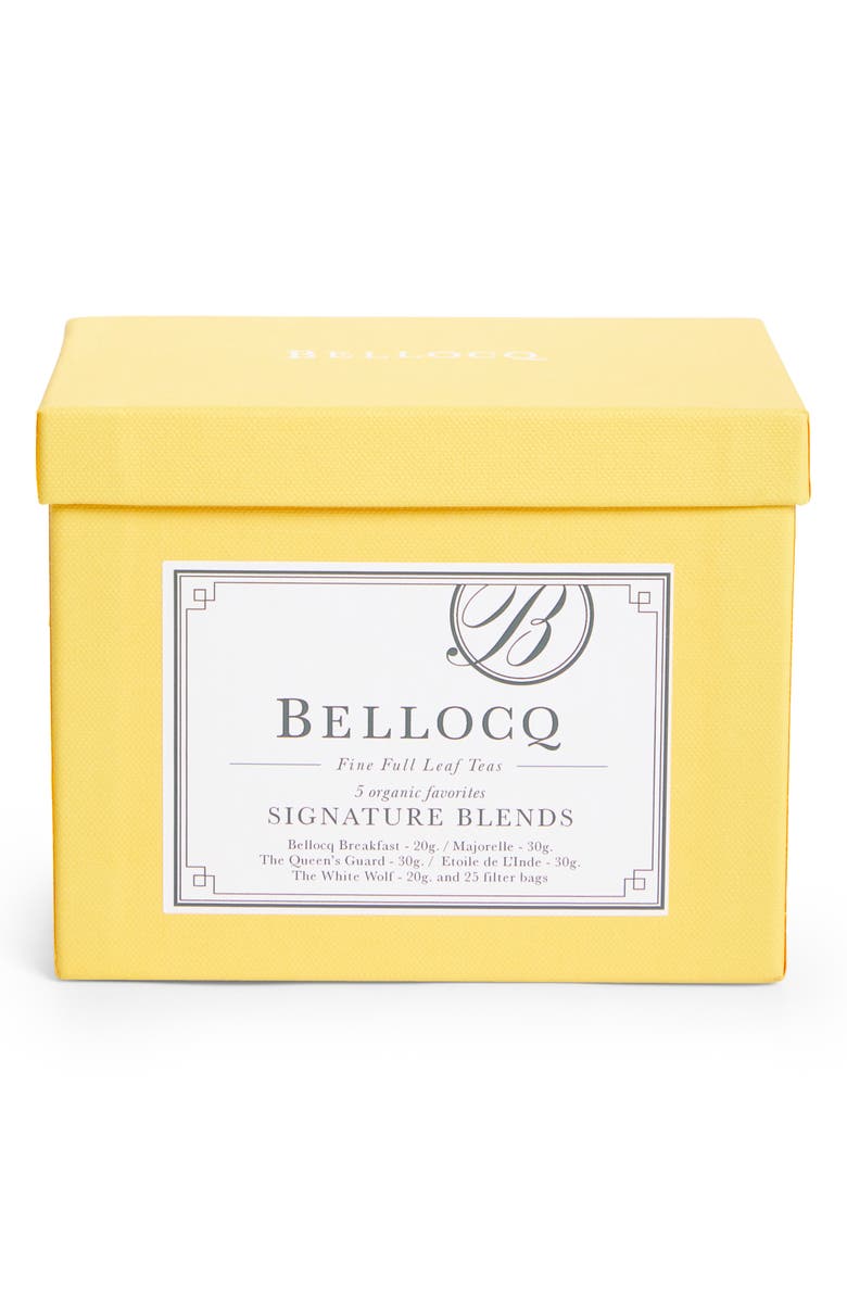 BELLOCQ Signature Blends 5-Blend Organic Tea Collection, Main, color, 