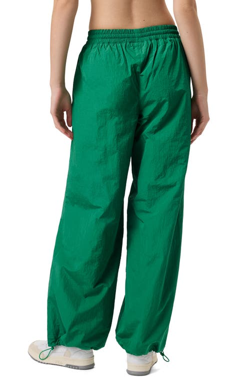 Fila X Hailey Oversize Crinkle Pants In Green