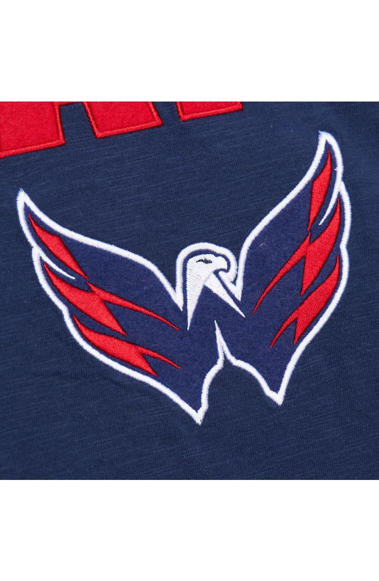 Mitchell & Ness Men's Mitchell & Ness  Navy/Red Washington Capitals Legendary Slub Raglan Long Sleeve T-Shirt, Alternate, color, Navy