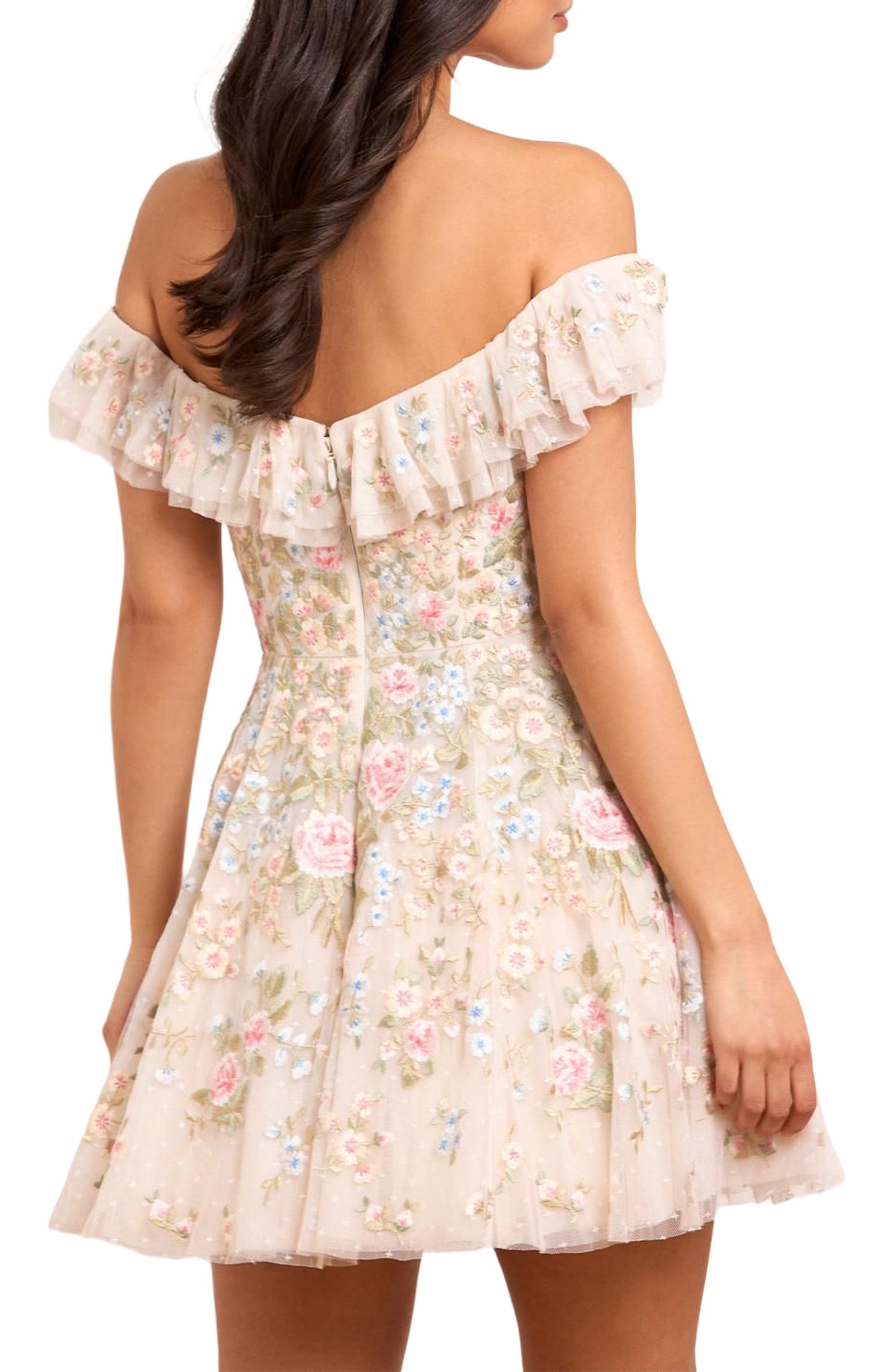 Needle & Thread Antoinettes Floral Mini Dress (Women) | Nordstrom