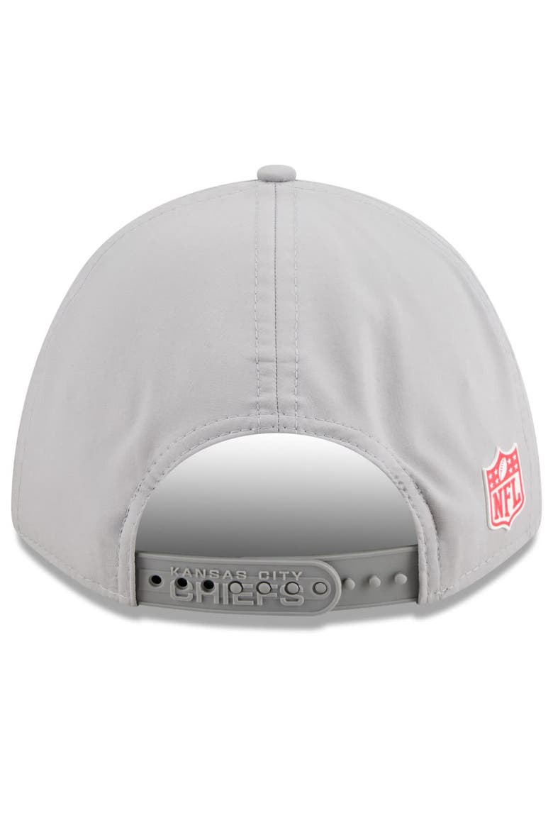 Men's New Era Gray Kansas City Chiefs 2025 Sideline  M-Crown 9FORTY Adjustable Hat, Alternate, color, Gray