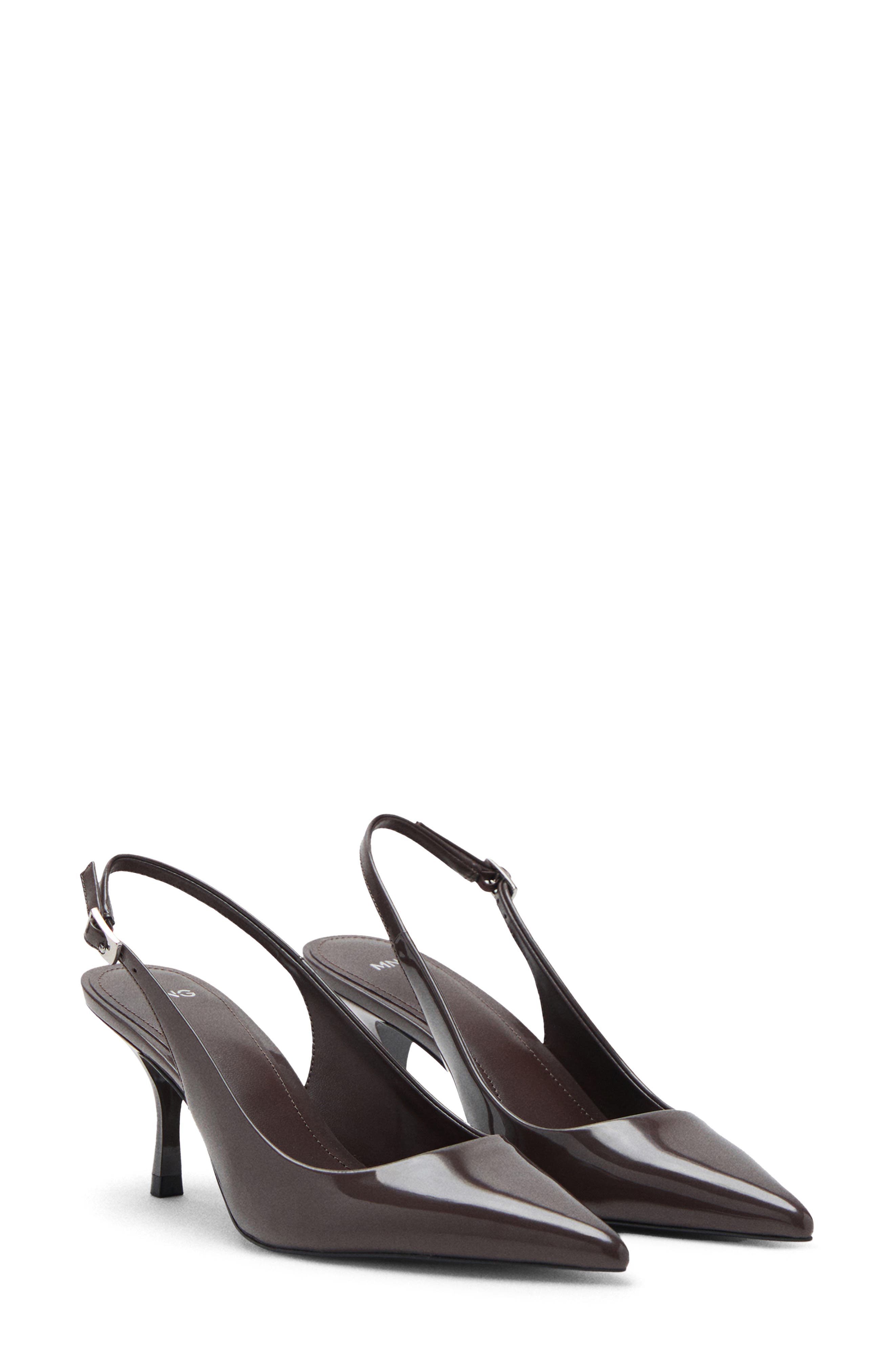 MANGO Pointed Toe Slingback Pump, Main, color, 