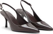 MANGO Pointed Toe Slingback Pump