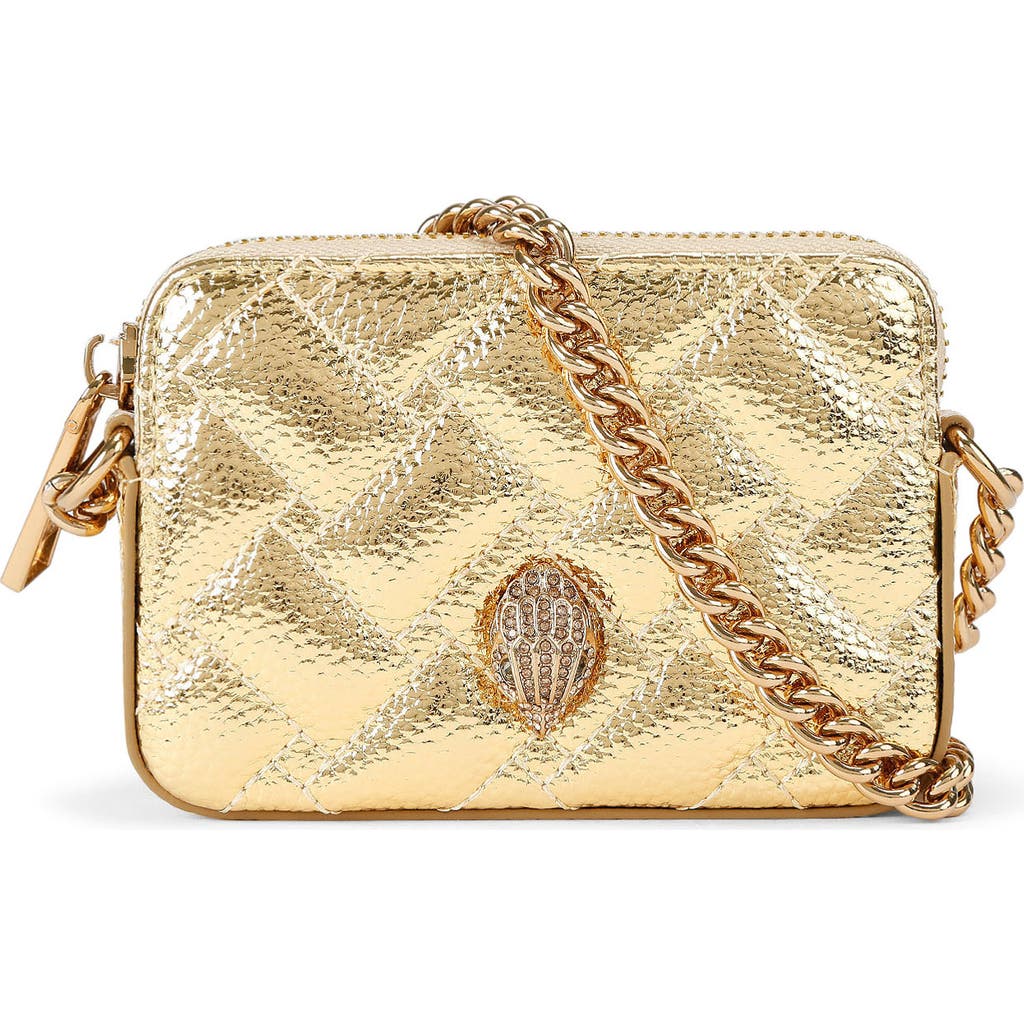 Kurt Geiger London Micro Kensington Camera Bag In Gold