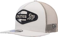 New Era Men's New Era Natural Oakland Athletics Retro Beachin' Patch A-Frame Trucker 9FIFTY Snapback Hat