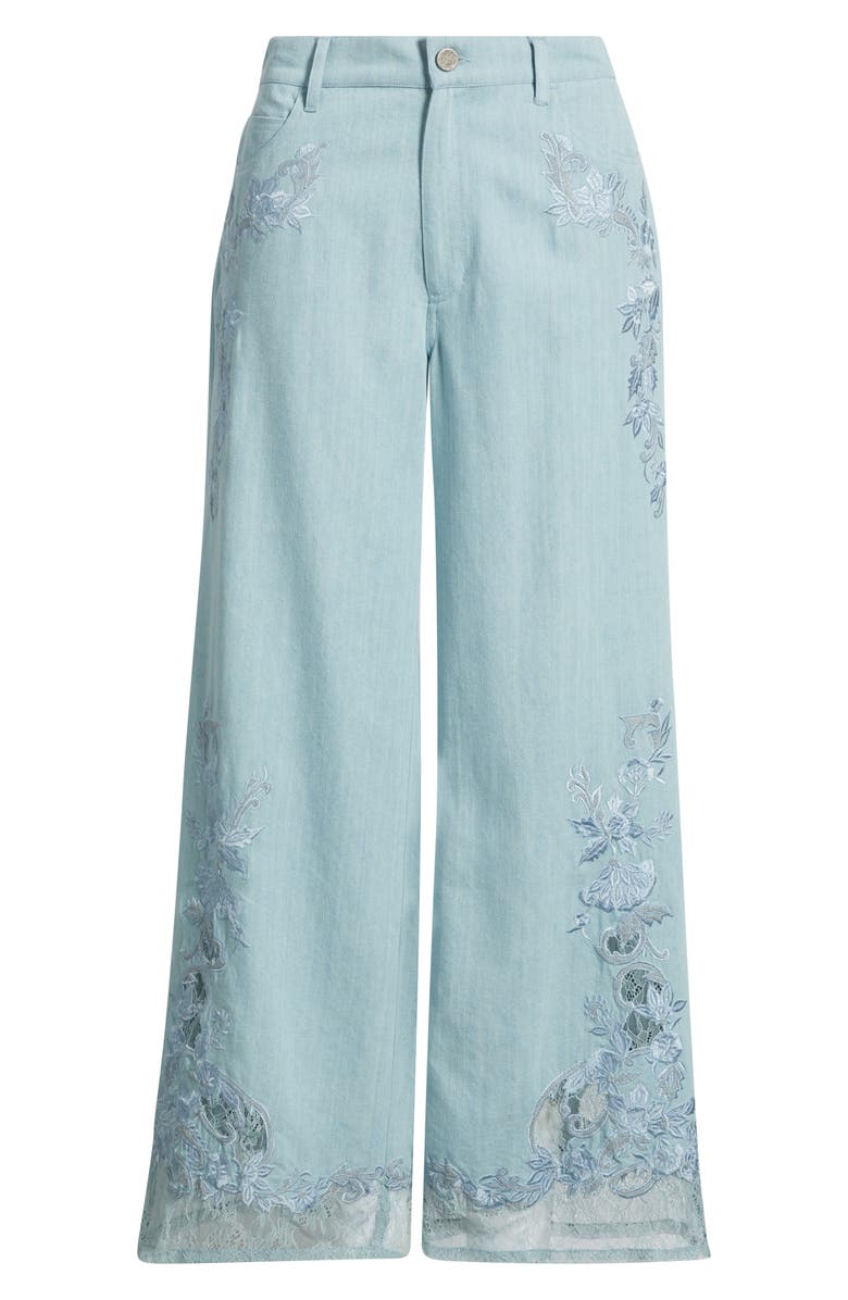 KOBI HALPERIN Adaline Embroidered Lace Nonstretch Jeans, Main, color, 