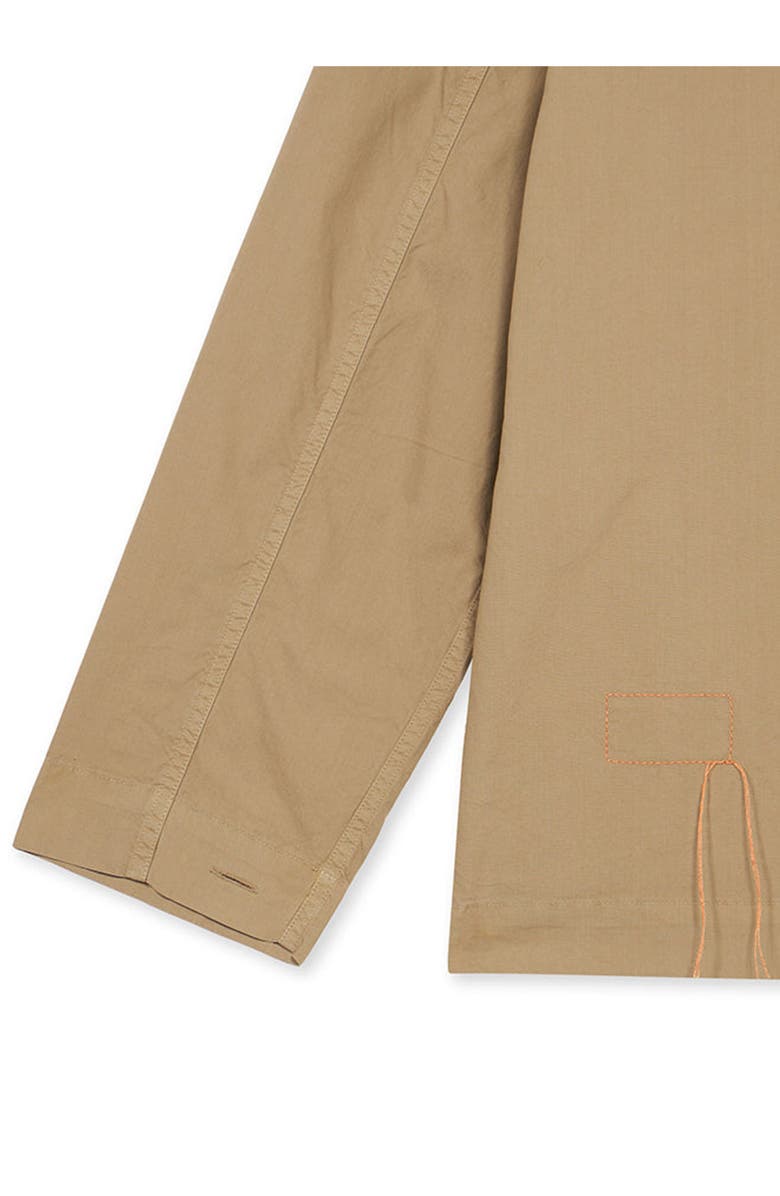 Fortela Solomont Twill Cotton Overshirt, Alternate, color, Camel