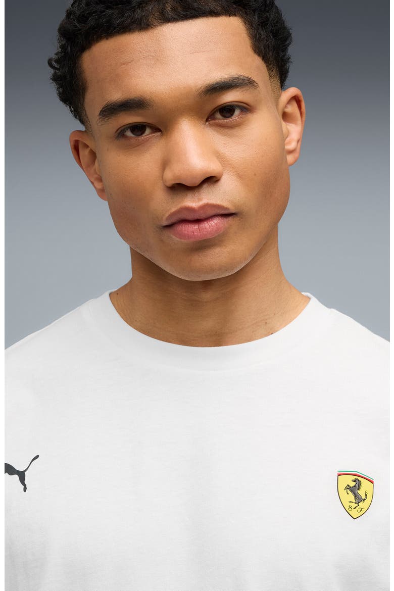 Ferrari Miami Cotton Graphic T-Shirt, Alternate, color, PUMA WHITE