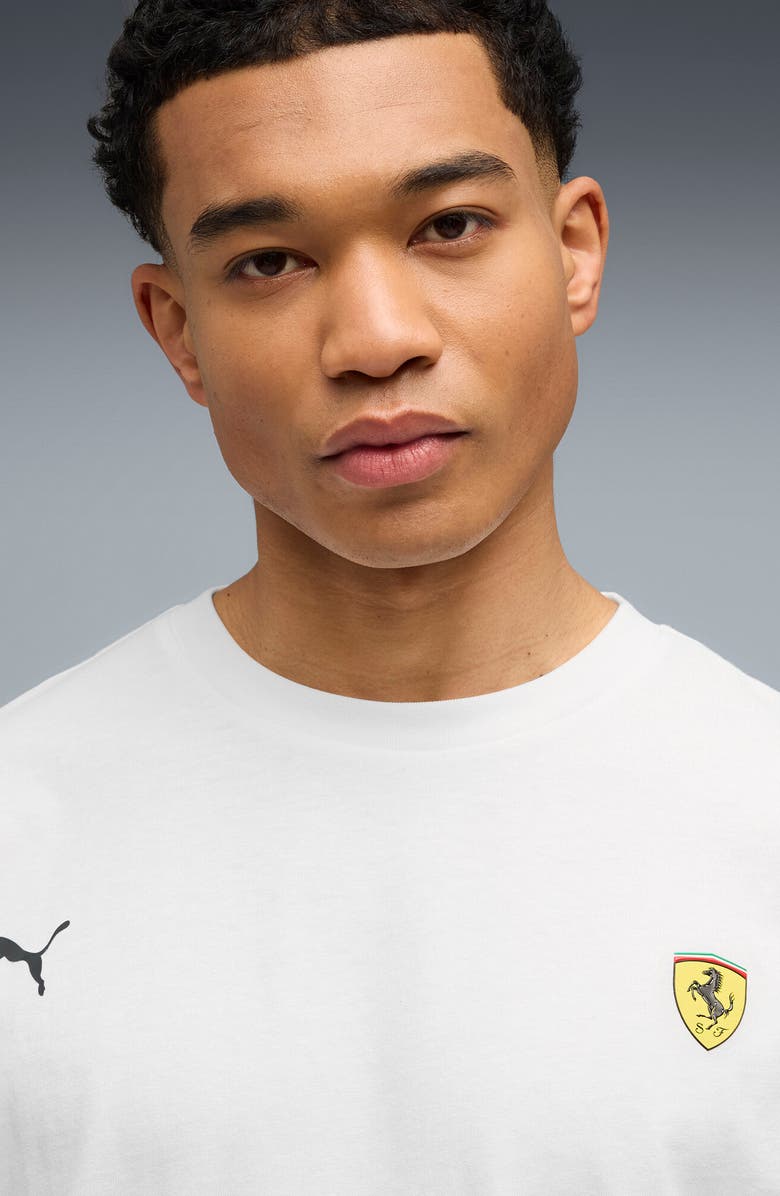 PUMA Ferrari Miami Cotton Graphic T-Shirt, Alternate, color, Puma White