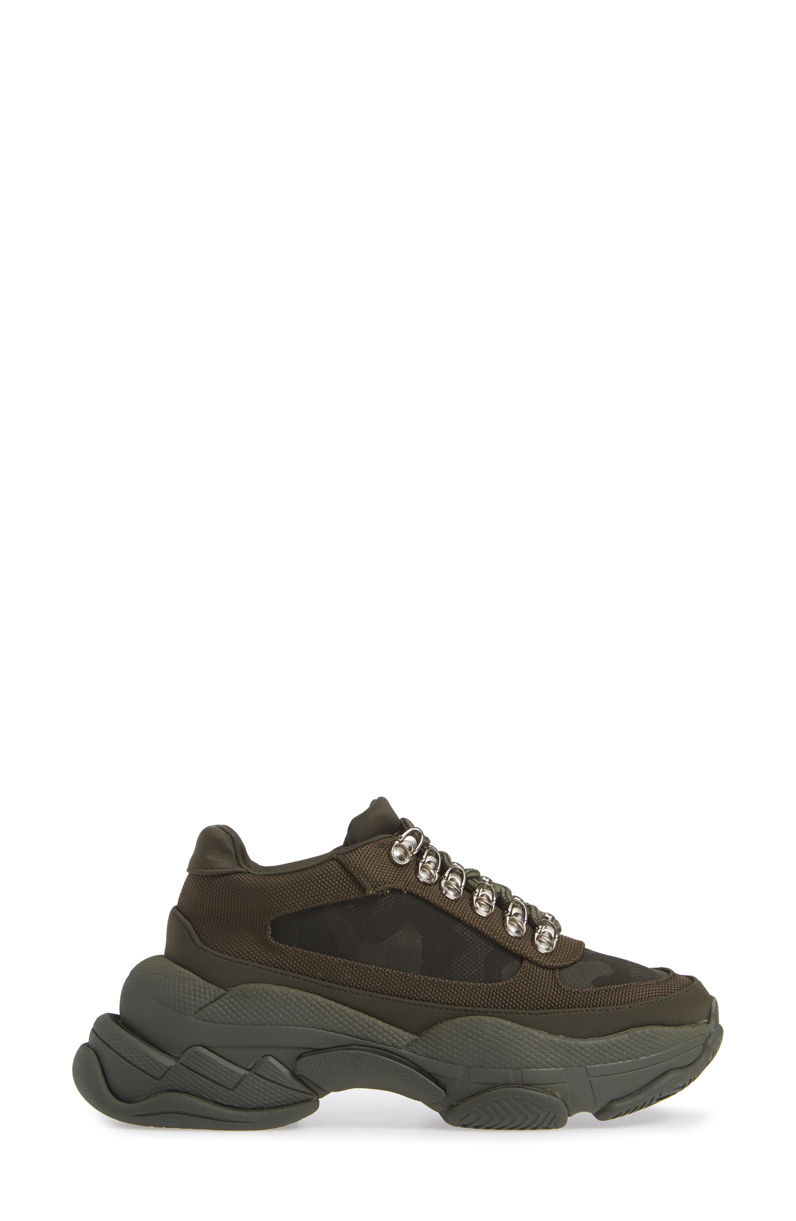 Hotspot Lace-Up Sneaker, Alternate, color, KHAKI MESH COMBO