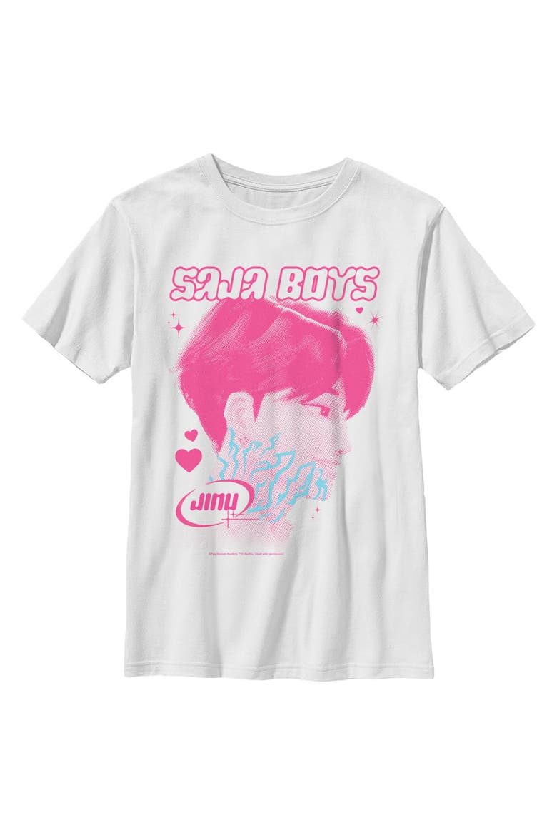 Boys KPop Demon Hunters Jinu Saja Profile T Shirt, Main, color, White