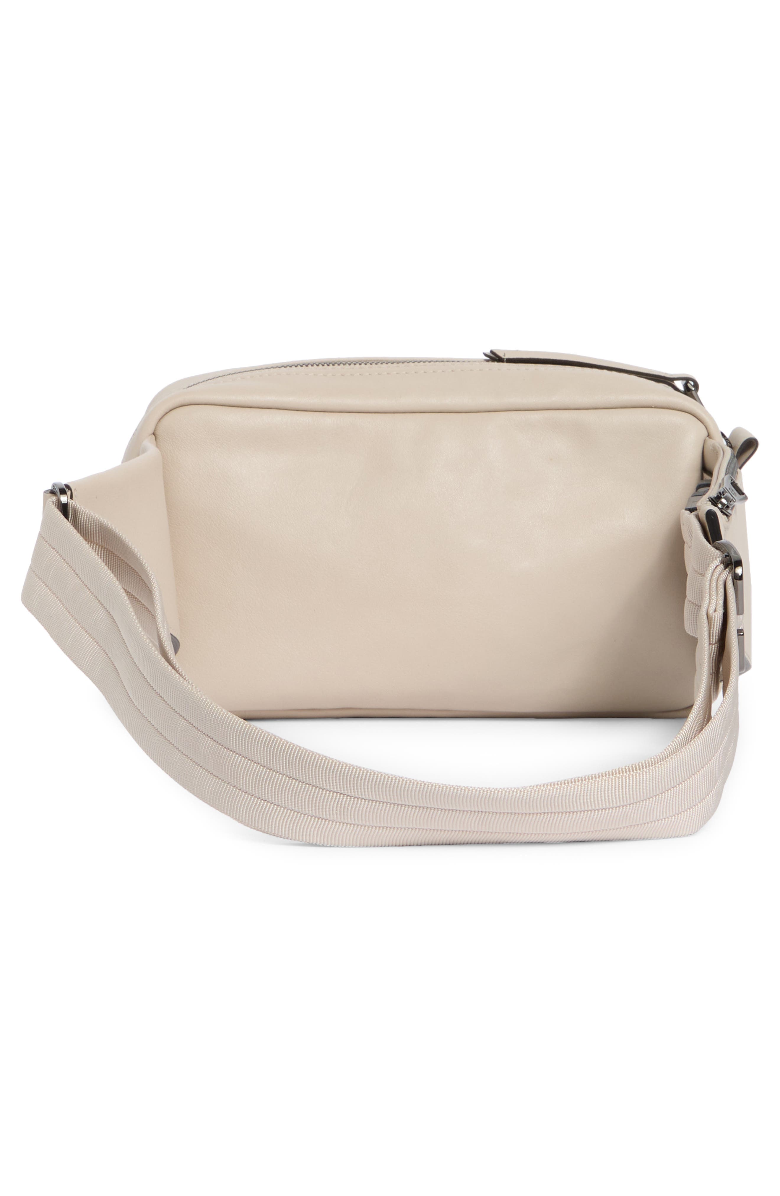 Longchamp Leather Belt Bag, Alternate, color, Clay