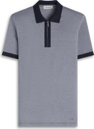 Bugatchi Quarter Zip Polo