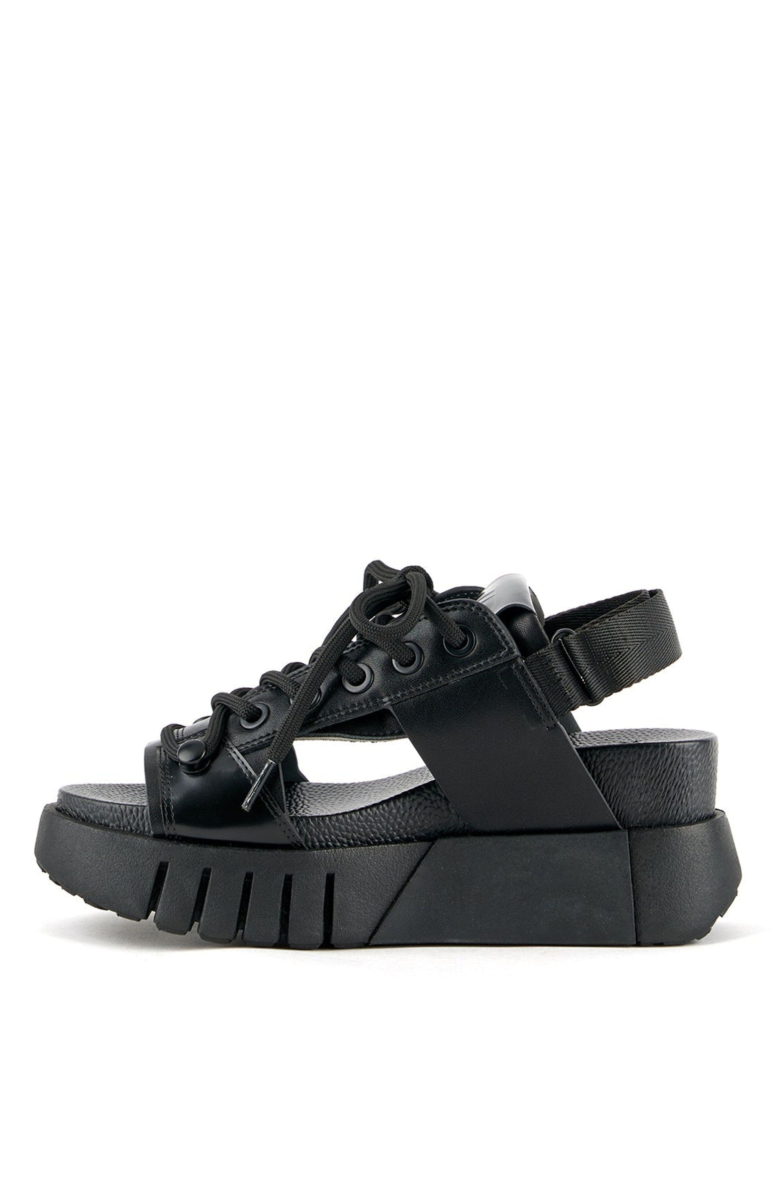 Delta Sporty Sandals, Alternate, color, Black