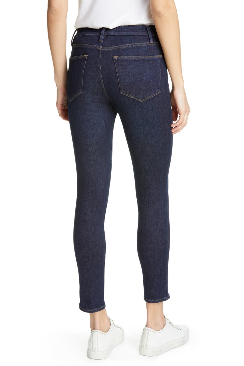 Le High Waist Crop Skinny Jeans, Alternate, color, SAMIRA