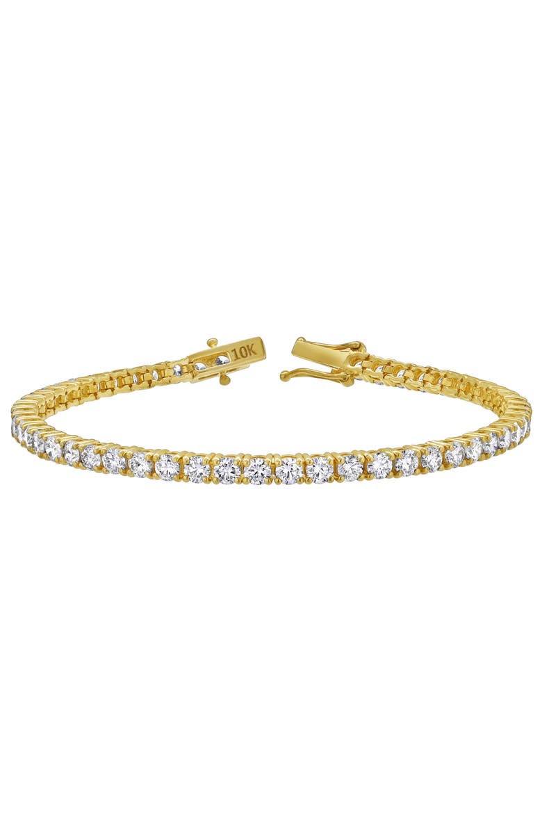 Andros 10K Yellow Gold Lab Grown Diamond Tennis Bracelet - 3.2mm, Main, color, 10K Yellow Gold