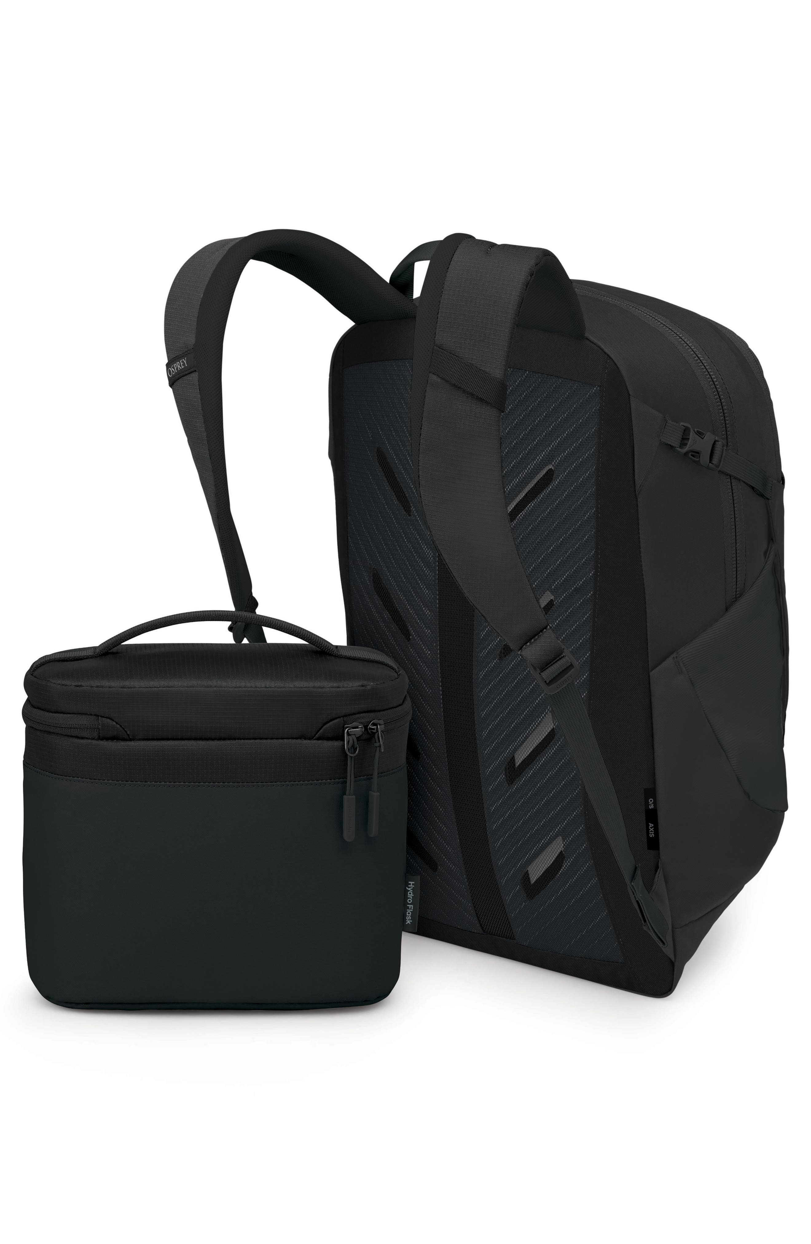 Osprey Axis x Hydro Flask Backpack & Insulated Lunch Bag Bundle, Alternate, color, Black