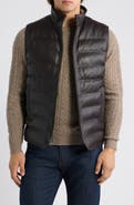 Peter Millar Crown Craft Deerskin Leather Quilted Vest