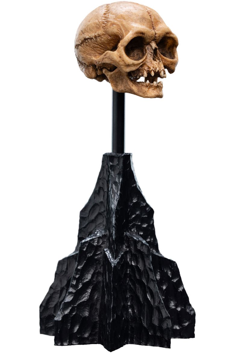 Lotr - Skull Of Gollum Polystone Statue, Alternate, color, Multicolor