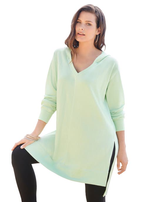 French Terry Tunic Hoodie (Plus)