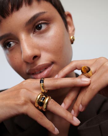 MONICA VINADER モニカウィナダー x ケイト・ヤング リング Monica Vinader x Kate Young Onyx Ring | Nordstrom