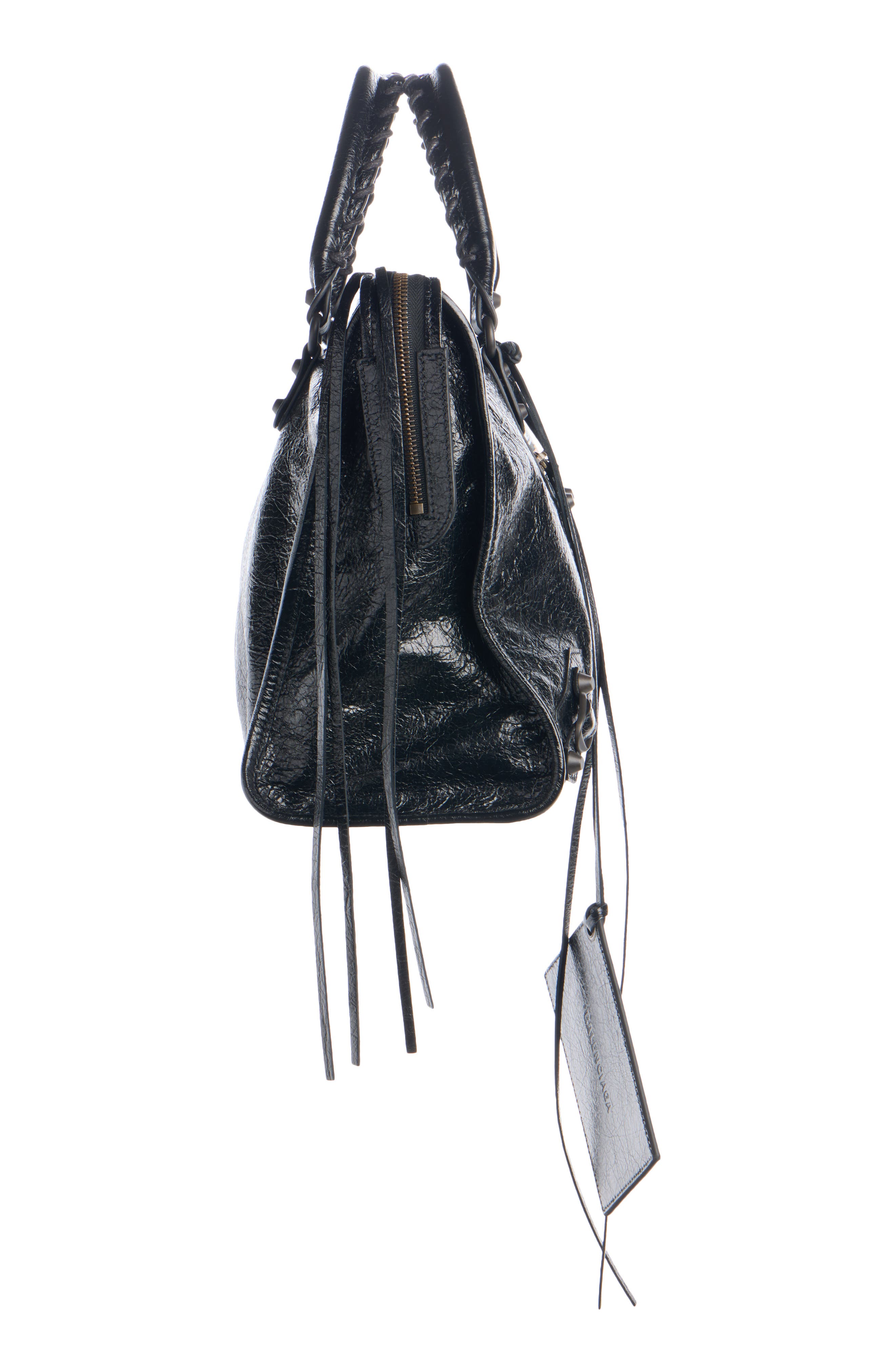 Le City First Leather Handbag, Alternate, color, 1000 BLACK