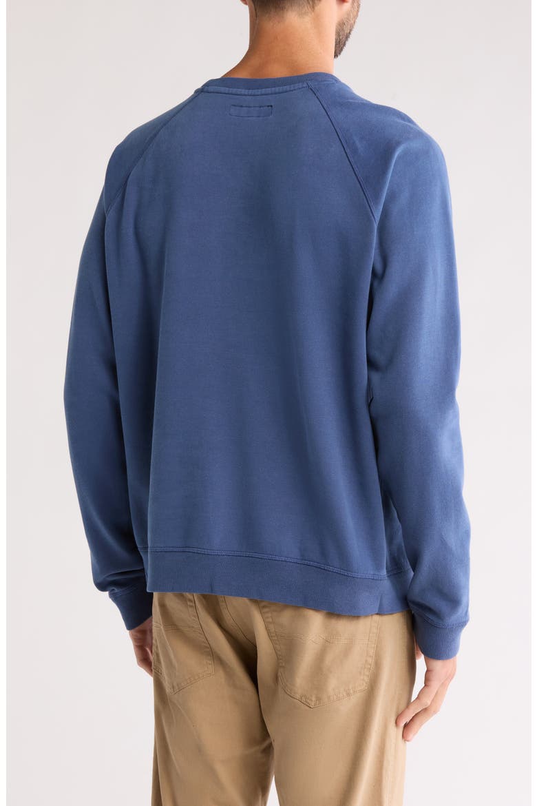 Fleece Raglan Sweatshirt, Alternate, color, VINTAGE INDIGO